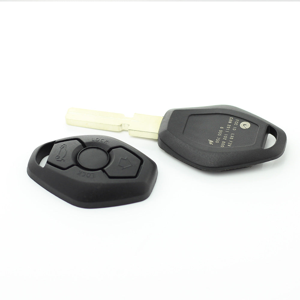 BMW - carcasa cheie cu 3 butoane si lama cu 4 piste - calitate premium! - CARGUARD