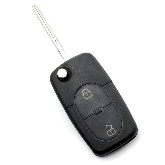 Audi - Carcasa cheie tip briceag, cu 2 butoane,  - baterie 1616 - CARGUARD