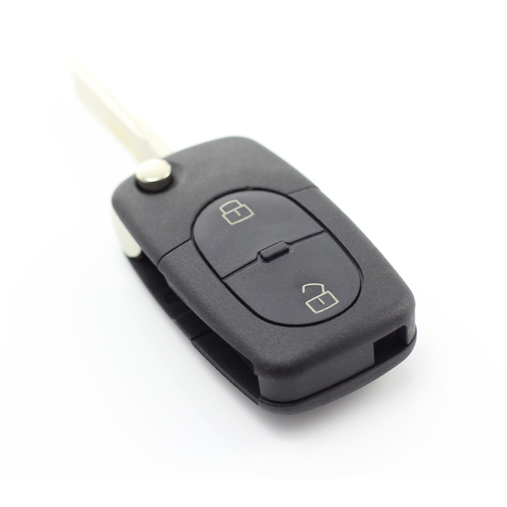 Audi - Carcasa cheie tip briceag, cu 2 butoane,  - baterie 1616 - CARGUARD