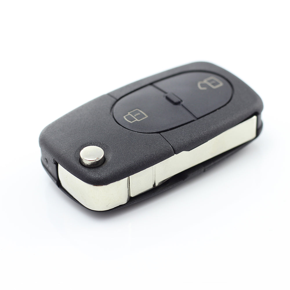 Audi - Carcasa cheie tip briceag, cu 2 butoane,  - baterie 1616 - CARGUARD