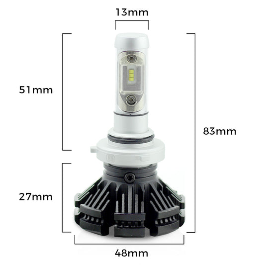 9006 - HB4 LED 12-24V - 4000 lm Super White - CARGUARD