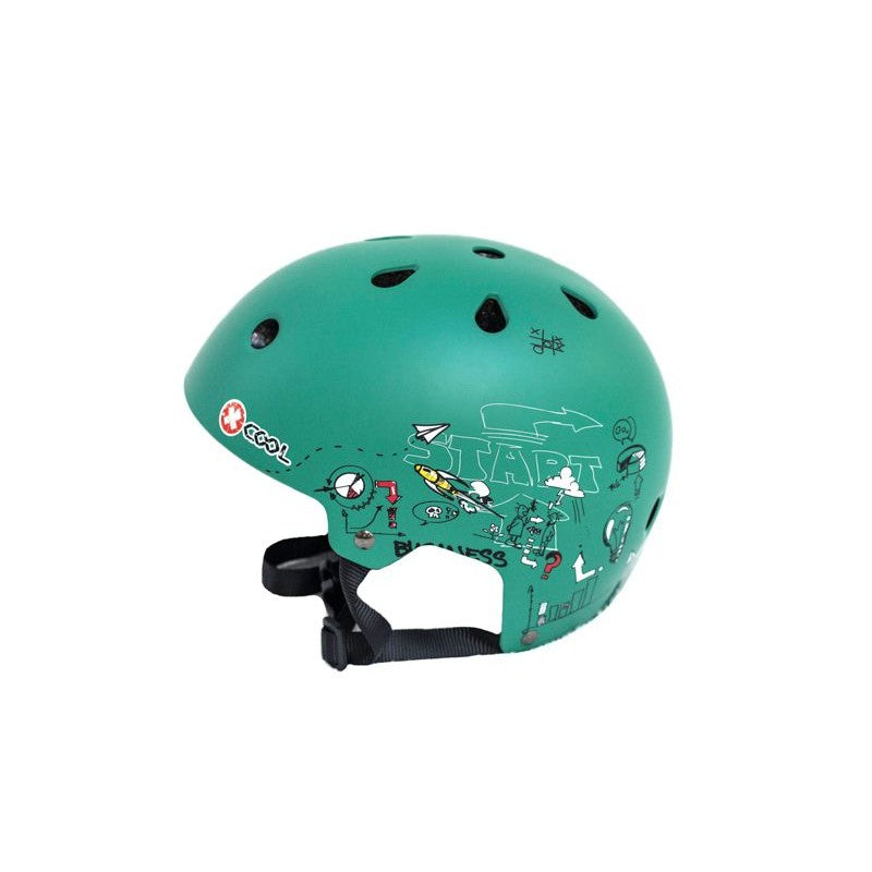 Casca de Protectie pentru Copii, Marime M, 52-57cm, din ABS, Unisex, Verde