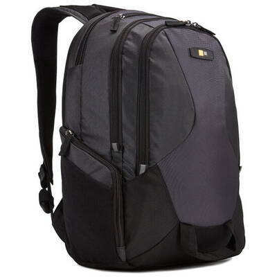 RUCSAC CASE LOGIC, pt. notebook de max. 14 inch, 2 compartimente, buzunar frontal x 2 | buzunar lateral x 2 | buzunar dorsal, waterproof, poliester, negru, 3205287 