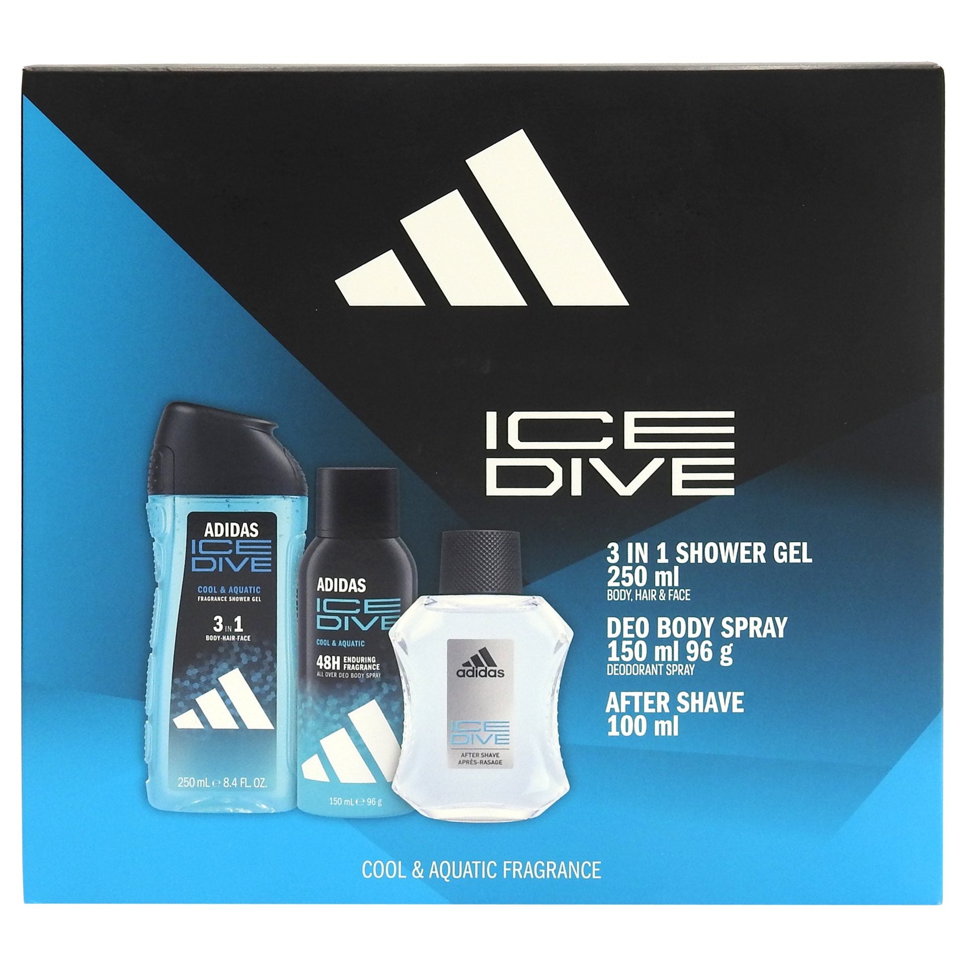 Caseta Cadou, Adidas, As100, Gel de Dus 250, Deo150 Men Ice Dive