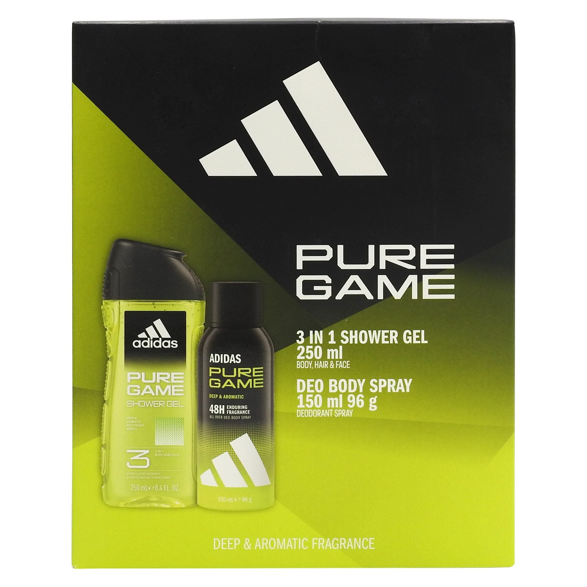 Caseta Cadou, Adidas, Deo150, Gel de Dus 250 Men Pure Game