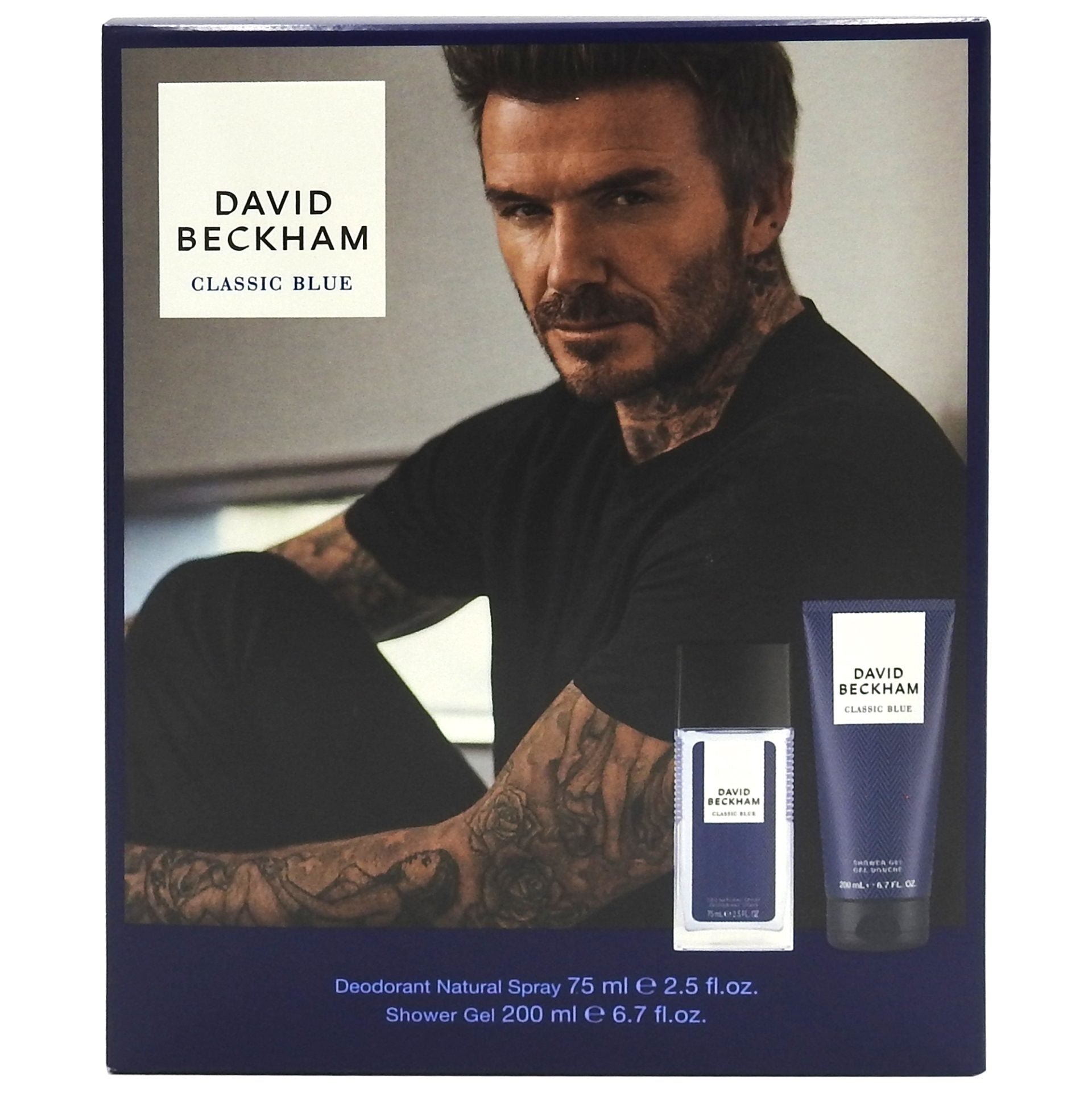 Caseta Cadou, David Beckham, Dns75, Gel de Dus 200 Classic Blue
