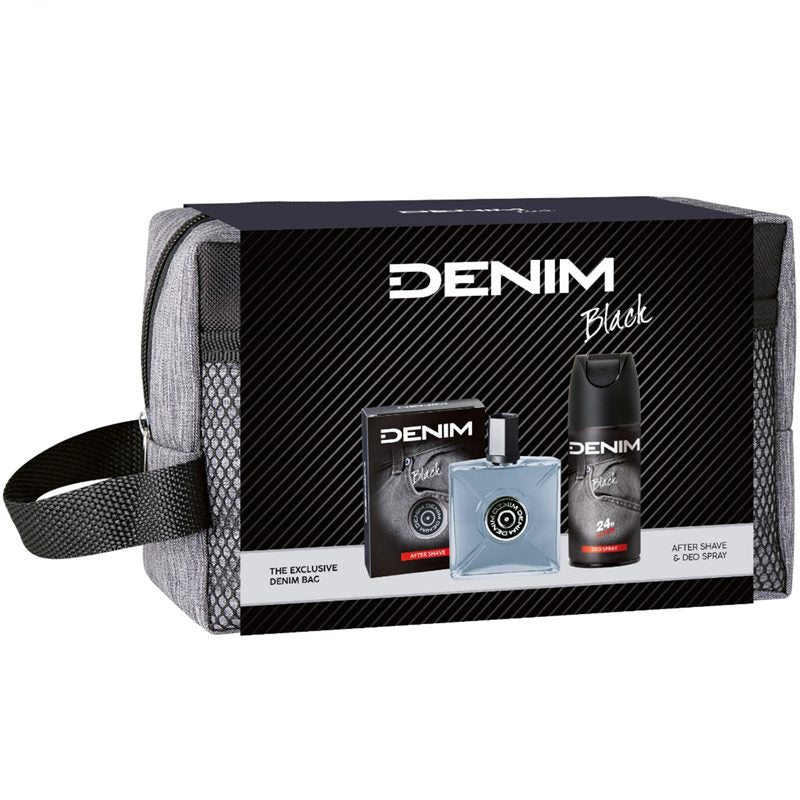 Caseta Cadou, Denim, Deo150, Aftershave 100, Bag Black