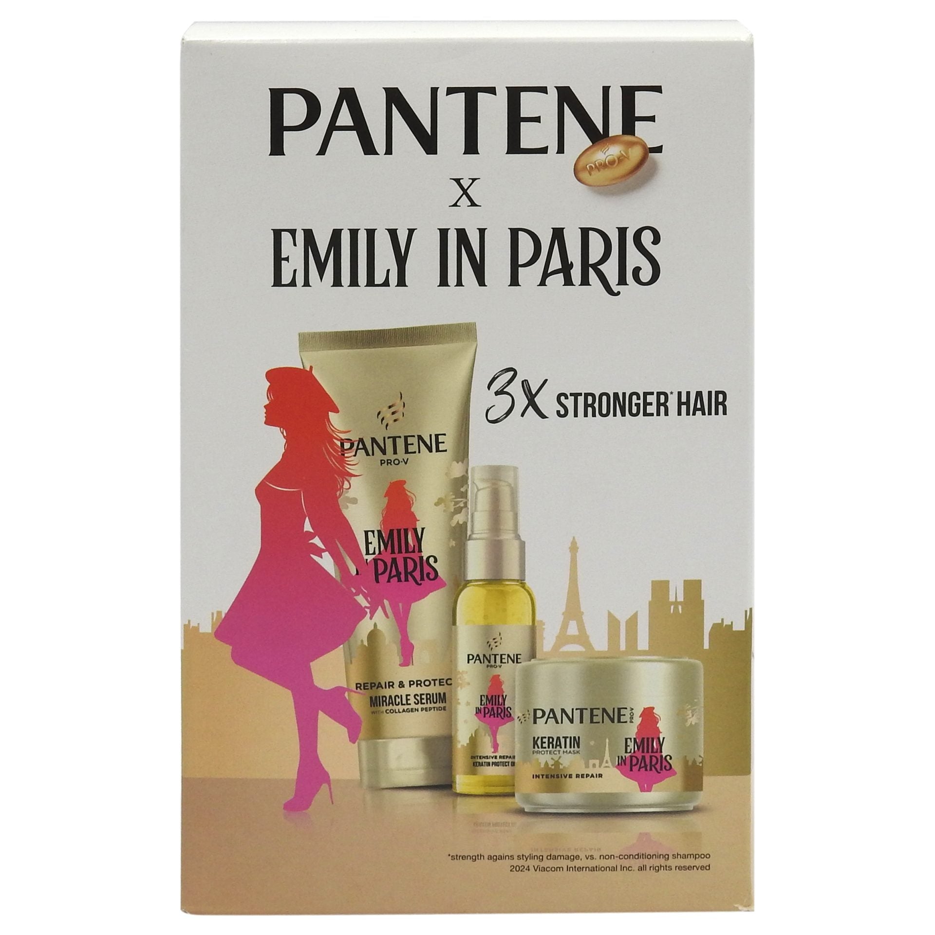 Caseta Cadou, Pantene, Ser200 ml, Masca300 ml, Ulei100 ml Repair Protect Emily in Paris