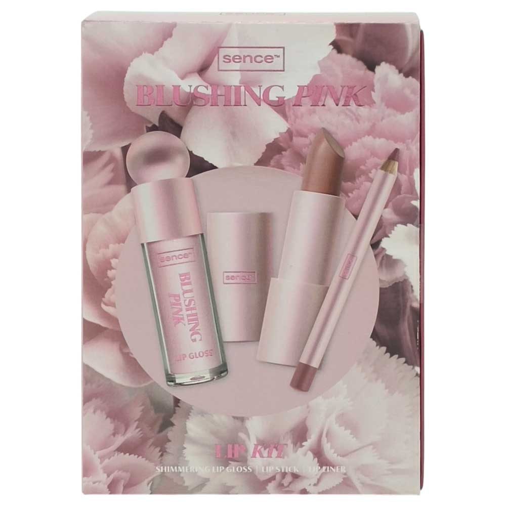 Caseta Cadou, Sence Lip Kit, Lip Liner 1.1 g, Lipstick 3.2 g, Lip Gloss 4 ml Blushing Pink