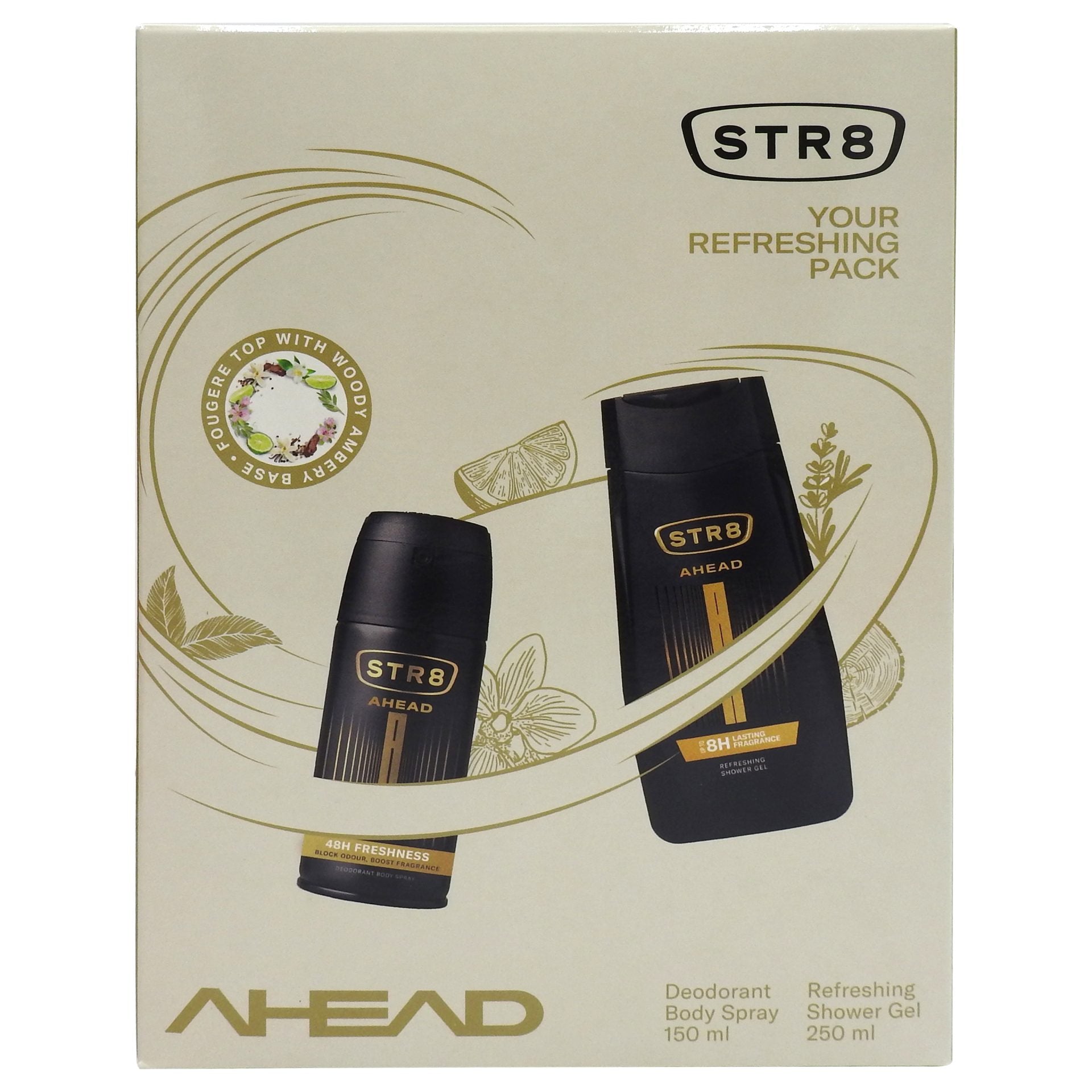 Caseta Cadou, Str8, Gel de Dus 250, Deo150 Ahead