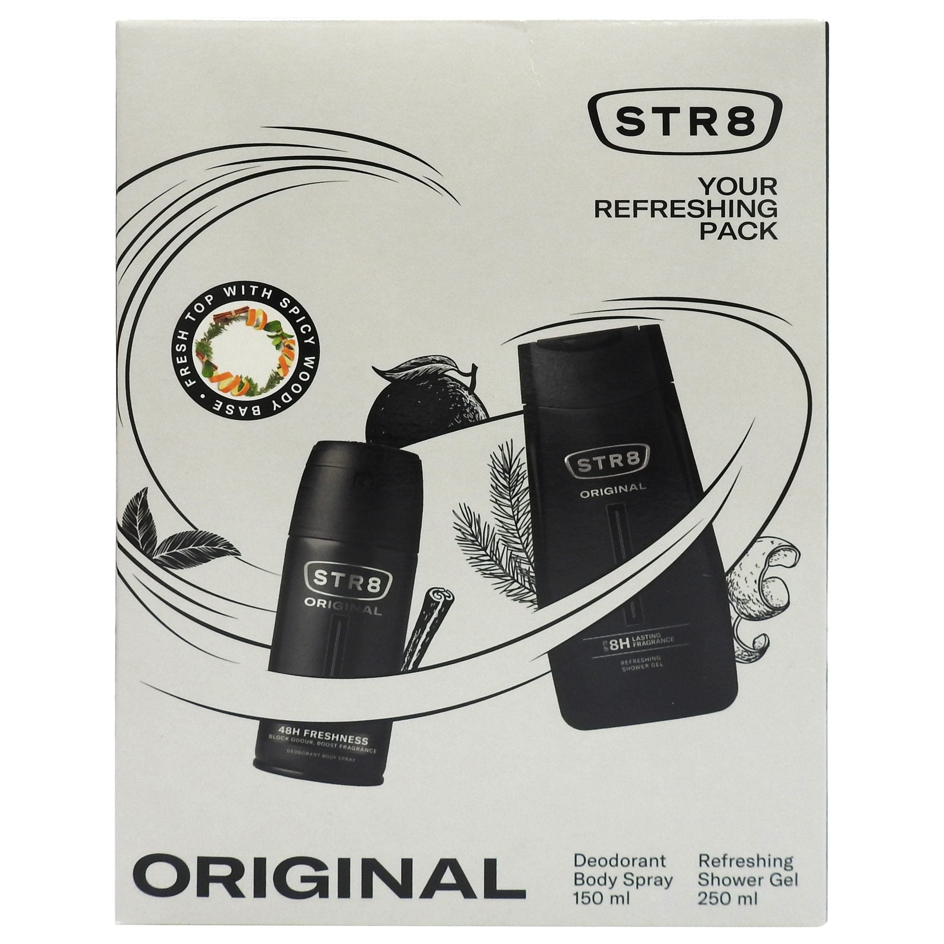 Caseta Cadou, Str8, Gel de Dus 250, Deo150 Original