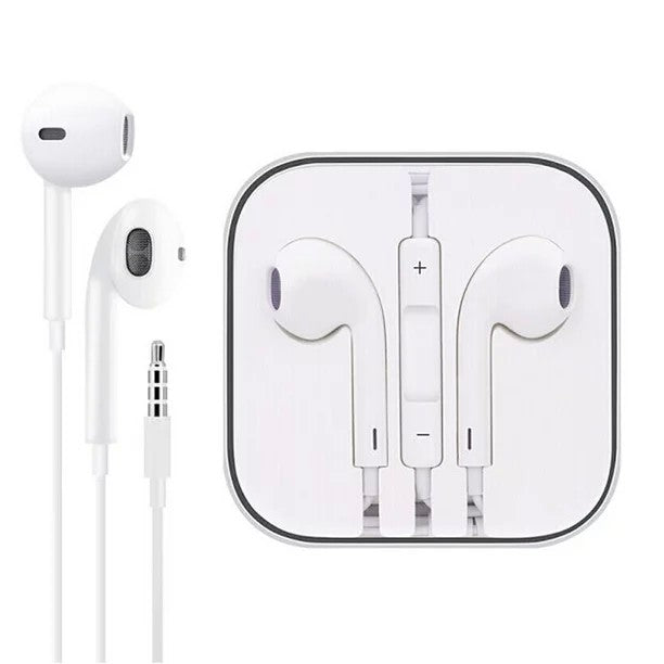 Casti Audio In-Ear, cu Microfon si cu Port Jack 3.5 mm, 1m, telecomanda pentru apeluri/volum. WUW-R31 Alb