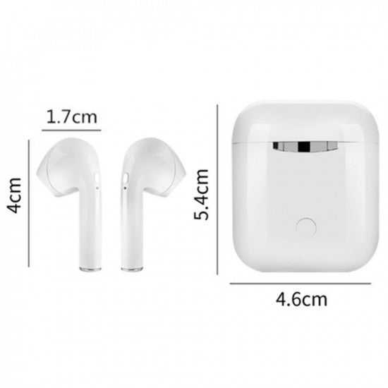 Casti Wireless Bluetooth MKJ-I9 Earbuds, Alb