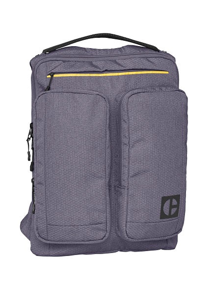 Rucsac CATERPILLAR Code - Quest Commuter, material 420D hexagonal, 2 buzunare exterioare - gri inchi "CAT-83826-46"