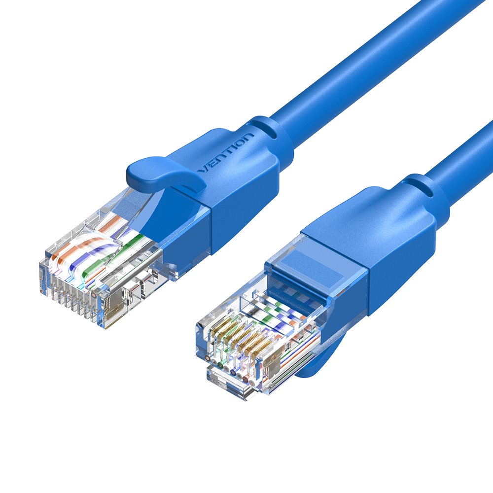 Patch Cord UTP Vention, 1m, Cat 6, RJ-45 (T) la RJ-45 (T), 26 AWG, albastru, 