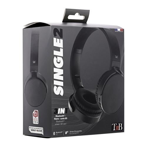 TNB SINGLE 2 Bluetooth headphones Negru 