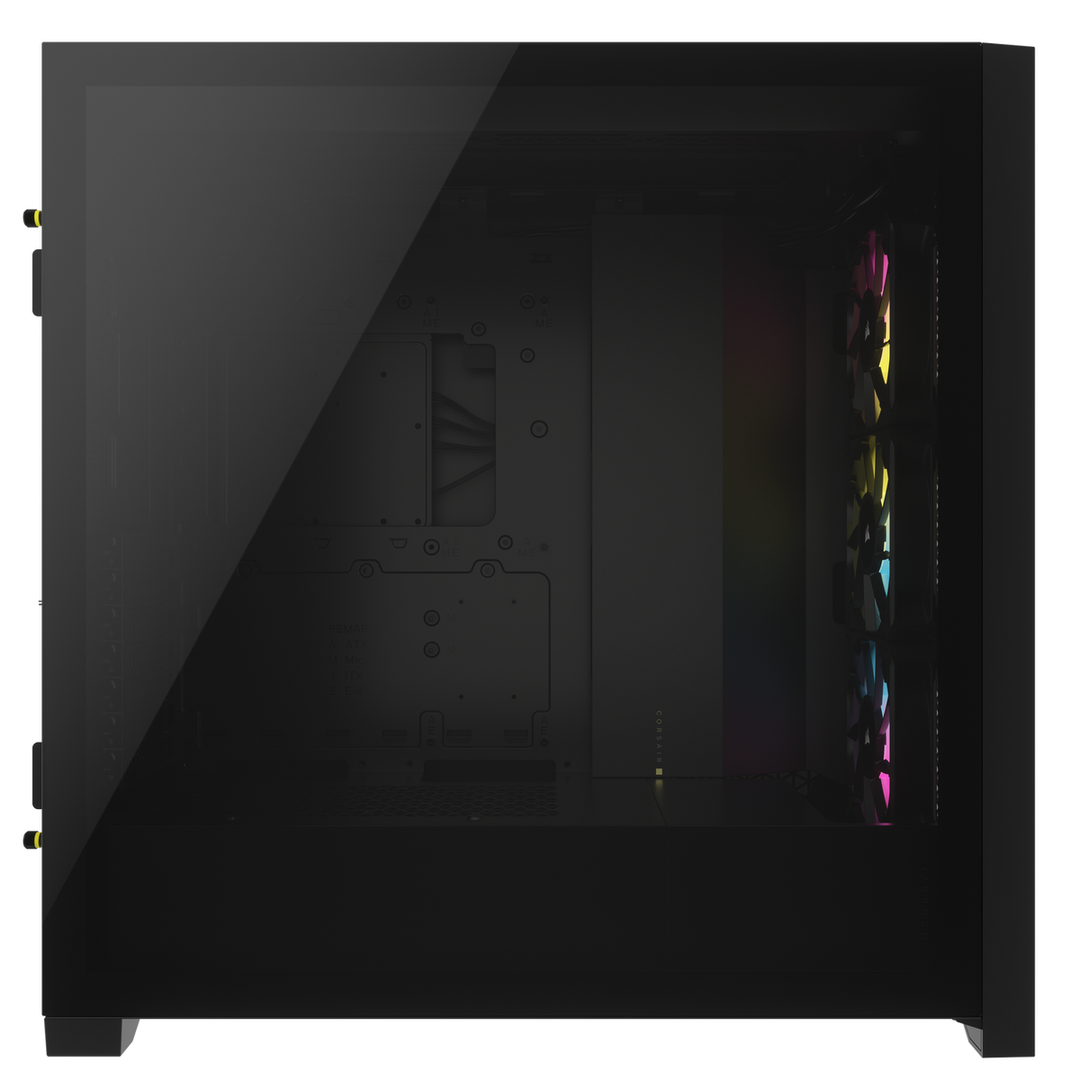CARCASA Corsair iCUE 5000D RGB AIRFLOW Mid-Tower Case, Black - 3x AF120 RGB ELITE Fans - iCUE Lighting Node PRO Controller