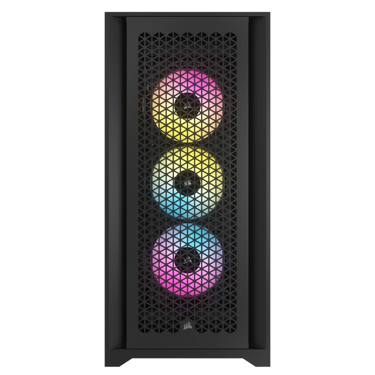 CARCASA Corsair iCUE 5000D RGB AIRFLOW Mid-Tower Case, Black - 3x AF120 RGB ELITE Fans - iCUE Lighting Node PRO Controller
