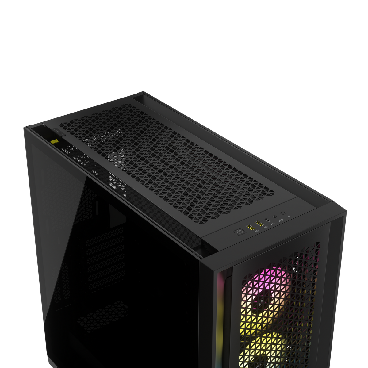 CARCASA Corsair iCUE 5000D RGB AIRFLOW Mid-Tower Case, Black - 3x AF120 RGB ELITE Fans - iCUE Lighting Node PRO Controller