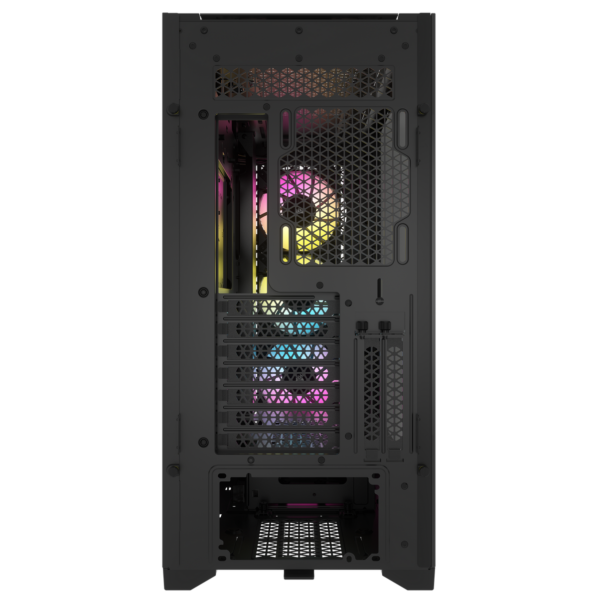CARCASA Corsair iCUE 5000D RGB AIRFLOW Mid-Tower Case, Black - 3x AF120 RGB ELITE Fans - iCUE Lighting Node PRO Controller