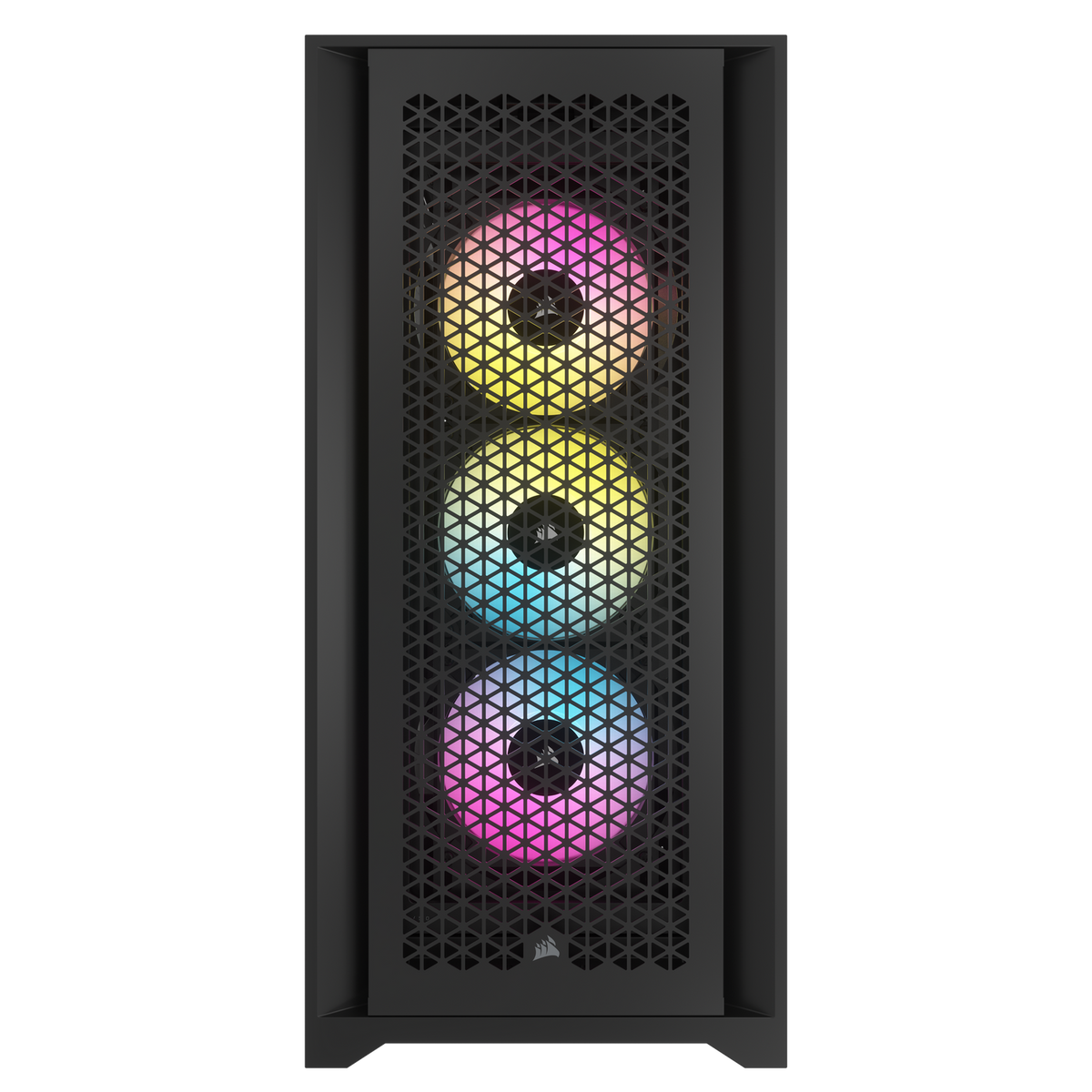 CARCASA Corsair iCUE 5000D RGB AIRFLOW Mid-Tower Case, Black - 3x AF120 RGB ELITE Fans - iCUE Lighting Node PRO Controller