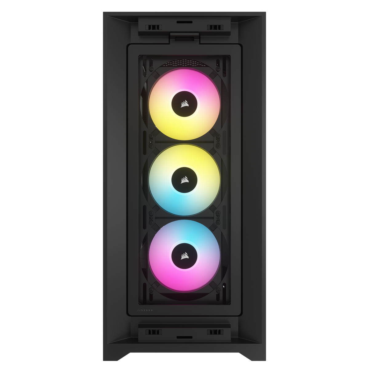 CARCASA Corsair iCUE 5000D RGB AIRFLOW Mid-Tower Case, Black - 3x AF120 RGB ELITE Fans - iCUE Lighting Node PRO Controller