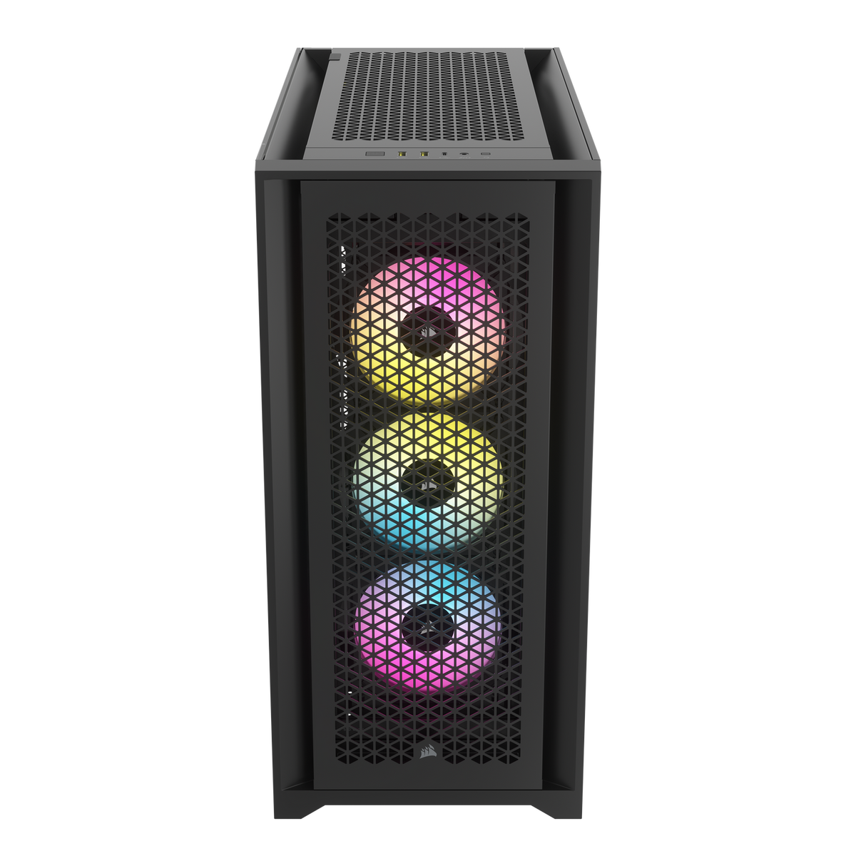 CARCASA Corsair iCUE 5000D RGB AIRFLOW Mid-Tower Case, Black - 3x AF120 RGB ELITE Fans - iCUE Lighting Node PRO Controller