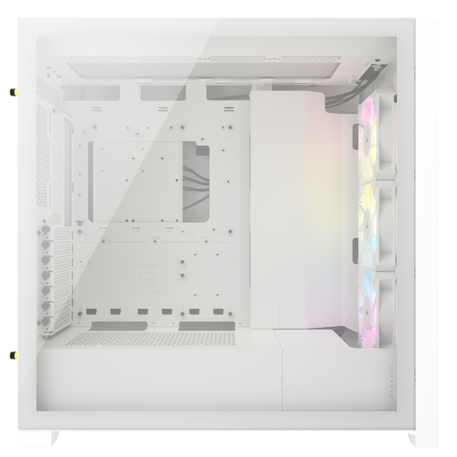 CARCASA Corsair iCUE 5000D RGB AIRFLOW Mid-Tower Case, True White - 3x AF120 RGB ELITE - White Fans - iCUE Lighting Node PRO Controller - High-airflow Design "CC-9011243-WW"