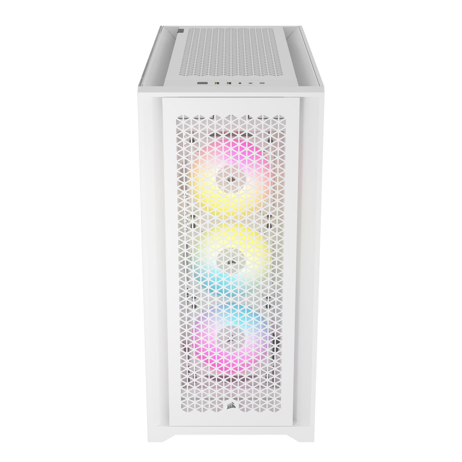 CARCASA Corsair iCUE 5000D RGB AIRFLOW Mid-Tower Case, True White - 3x AF120 RGB ELITE - White Fans - iCUE Lighting Node PRO Controller - High-airflow Design "CC-9011243-WW"