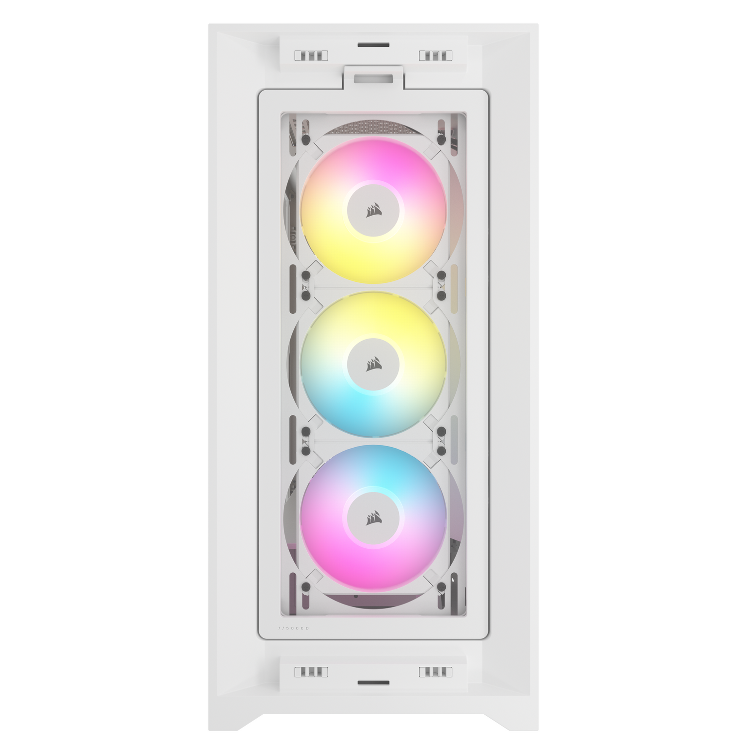 CARCASA Corsair iCUE 5000D RGB AIRFLOW Mid-Tower Case, True White - 3x AF120 RGB ELITE - White Fans - iCUE Lighting Node PRO Controller - High-airflow Design "CC-9011243-WW"
