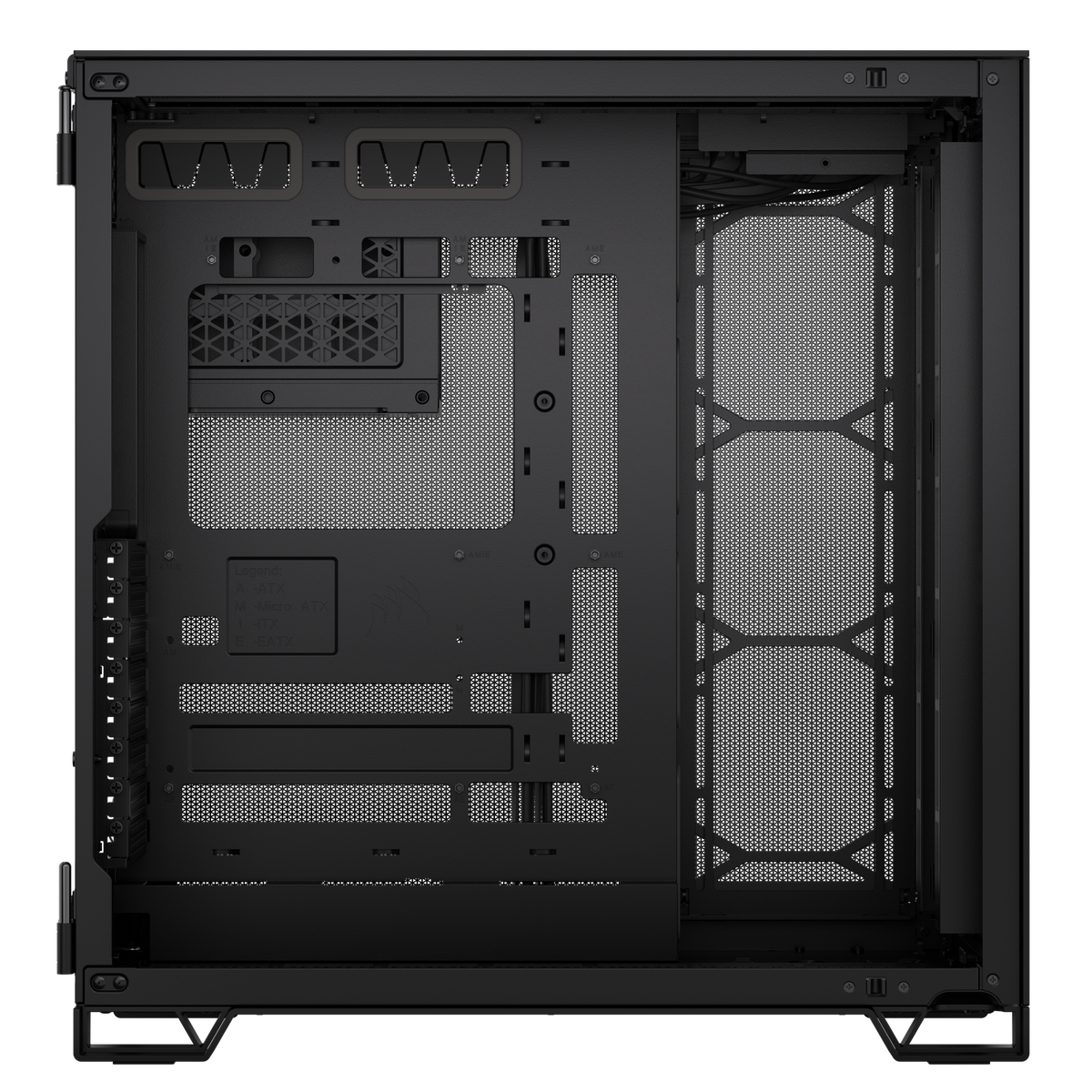 Carcasa Corsair 6500D Airflow Midi-Tower, Tempered Glass - schwarz 