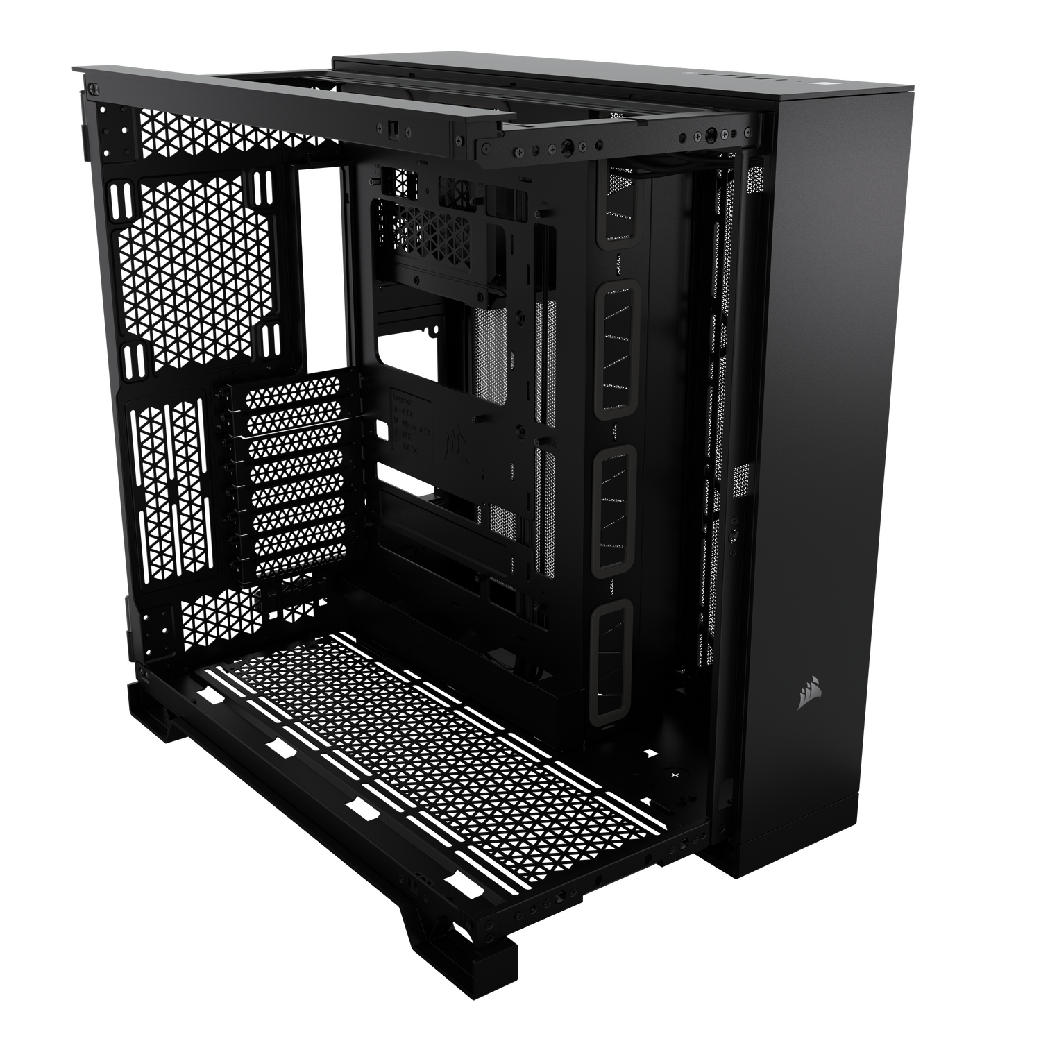 Carcasa Corsair 6500D Airflow Midi-Tower, Tempered Glass - schwarz "CC-9011259-WW"