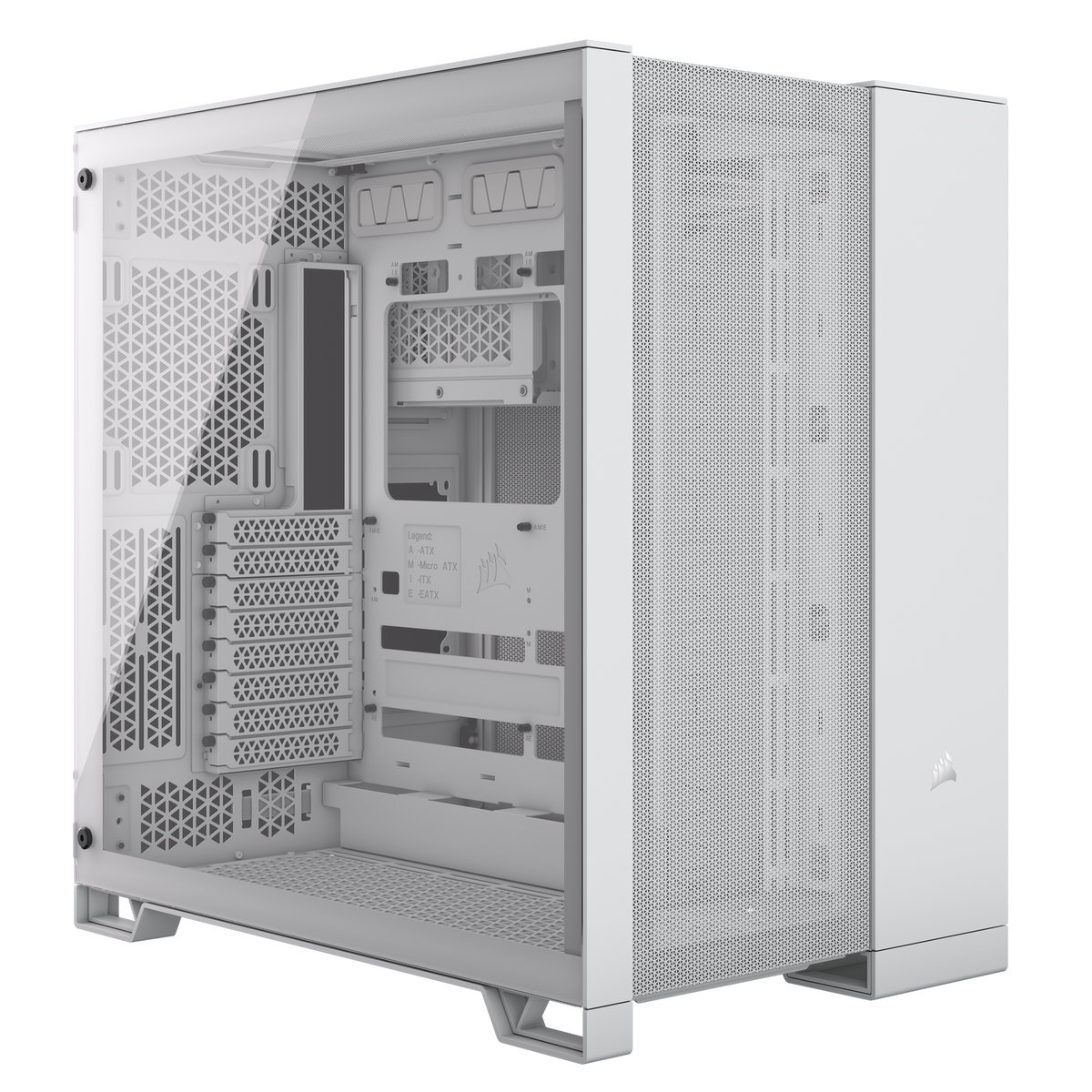 Carcasa Corsair 6500D Airflow Midi-Tower, Tempered Glass - weiß 