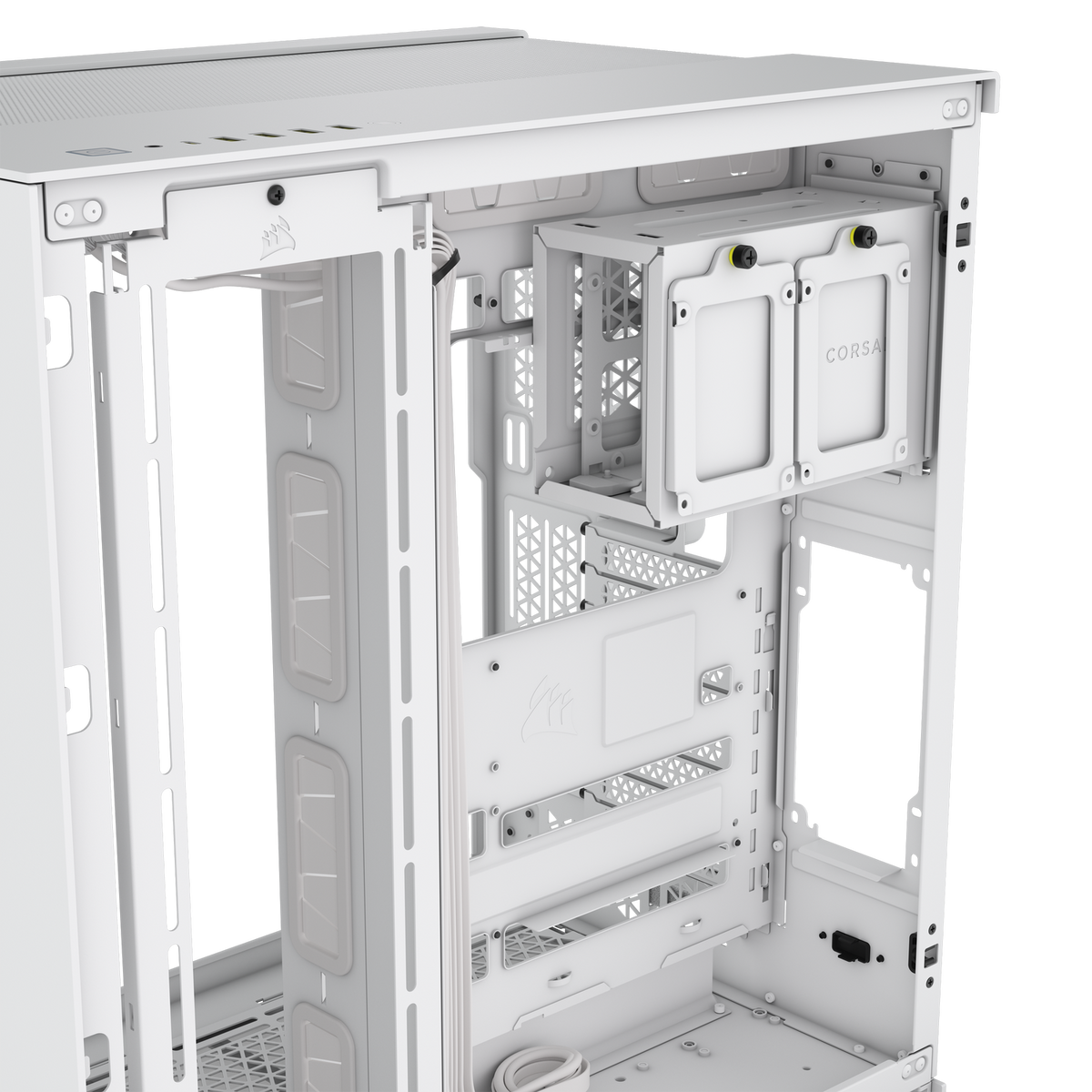 Carcasa Corsair 6500D Airflow Midi-Tower, Tempered Glass - weiß 