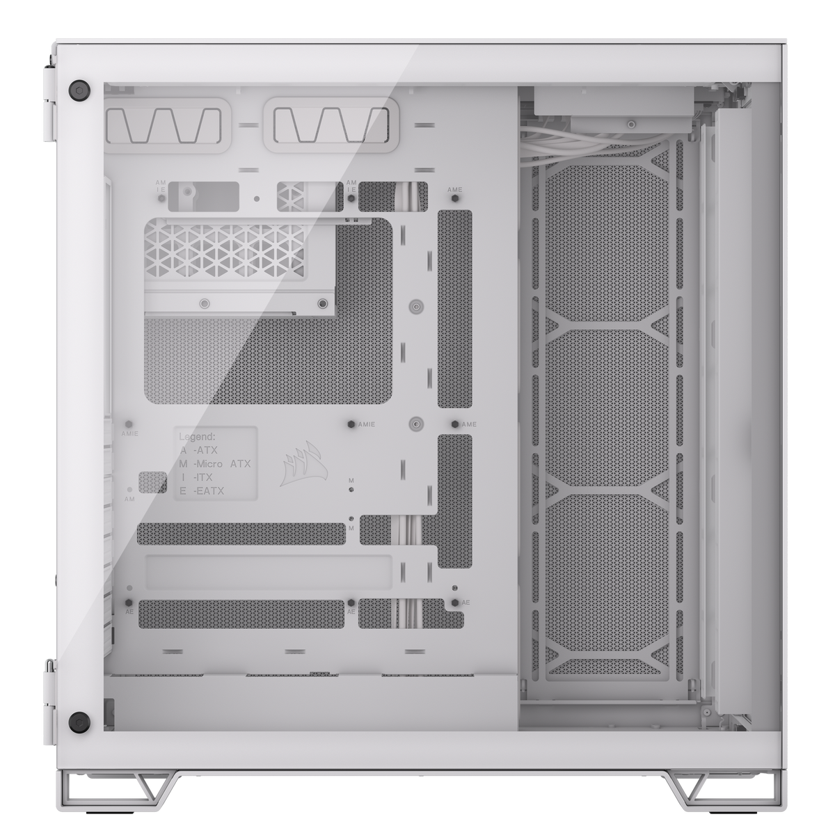 Carcasa Corsair 6500D Airflow Midi-Tower, Tempered Glass - weiß 