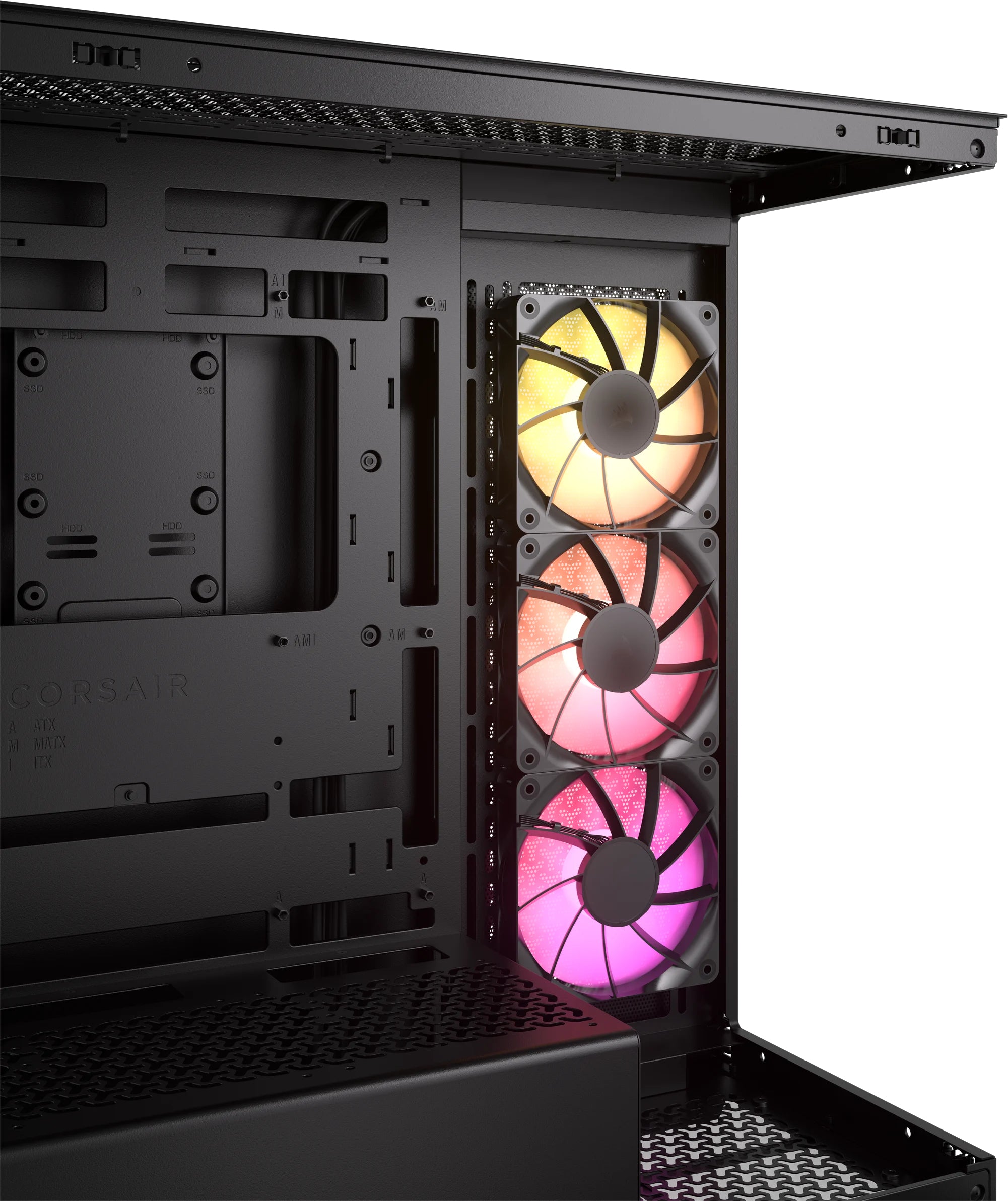 Carcasa Corsair 3500X ARGB, Mid-Tower, ATX, Negru "CC-9011278-WW"