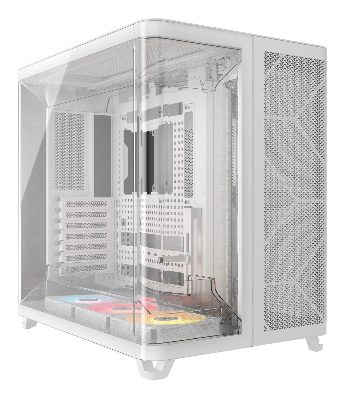 Carcasa Corsair AIR 5400 RS-R ARGB, Triple Chamber, Panoramic Glass, Mid-Tower, Alb 