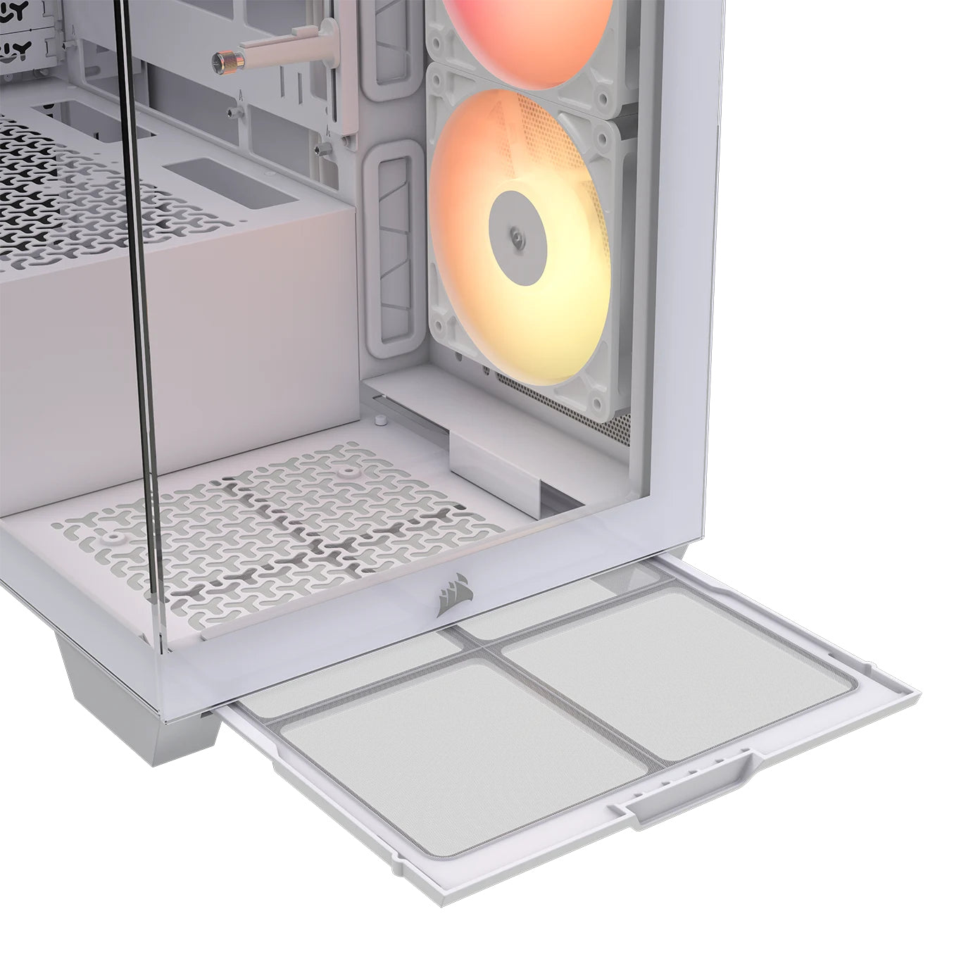 Carcasa Corsair 3500X RS-R ARGB, Mid-Tower, E-ATX, cu 3 ventilatoare incluse RS120-R ARGB, Alb "CC-9011323-WW"