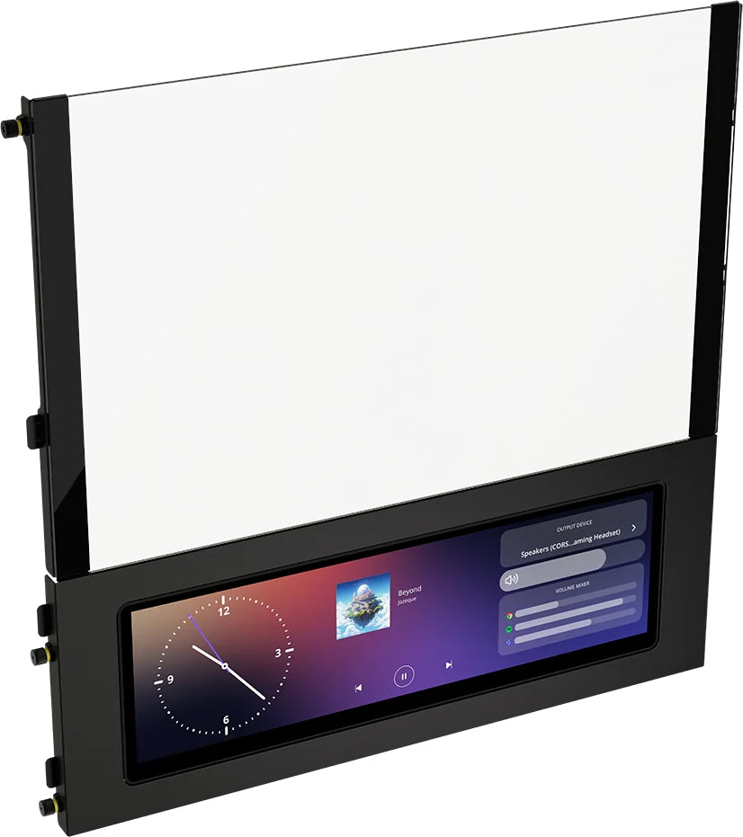 Carcasa CORSAIR FRAME 4000D LCD RS ARGB Mid-Tower, Black "CC-9011326-WW"