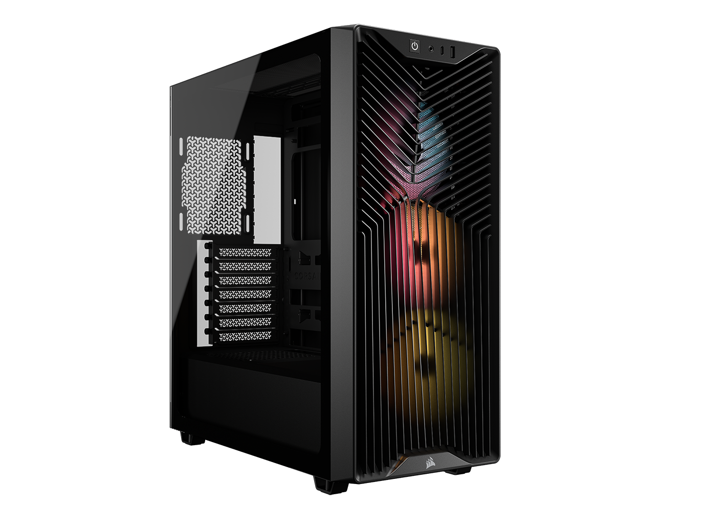 Carcasa Corsair 3200D RS ARGB, Mid-Tower, ATX, 3 ventilatoare incluse RS120 ARGB, Negru "CC-9011344-WW"