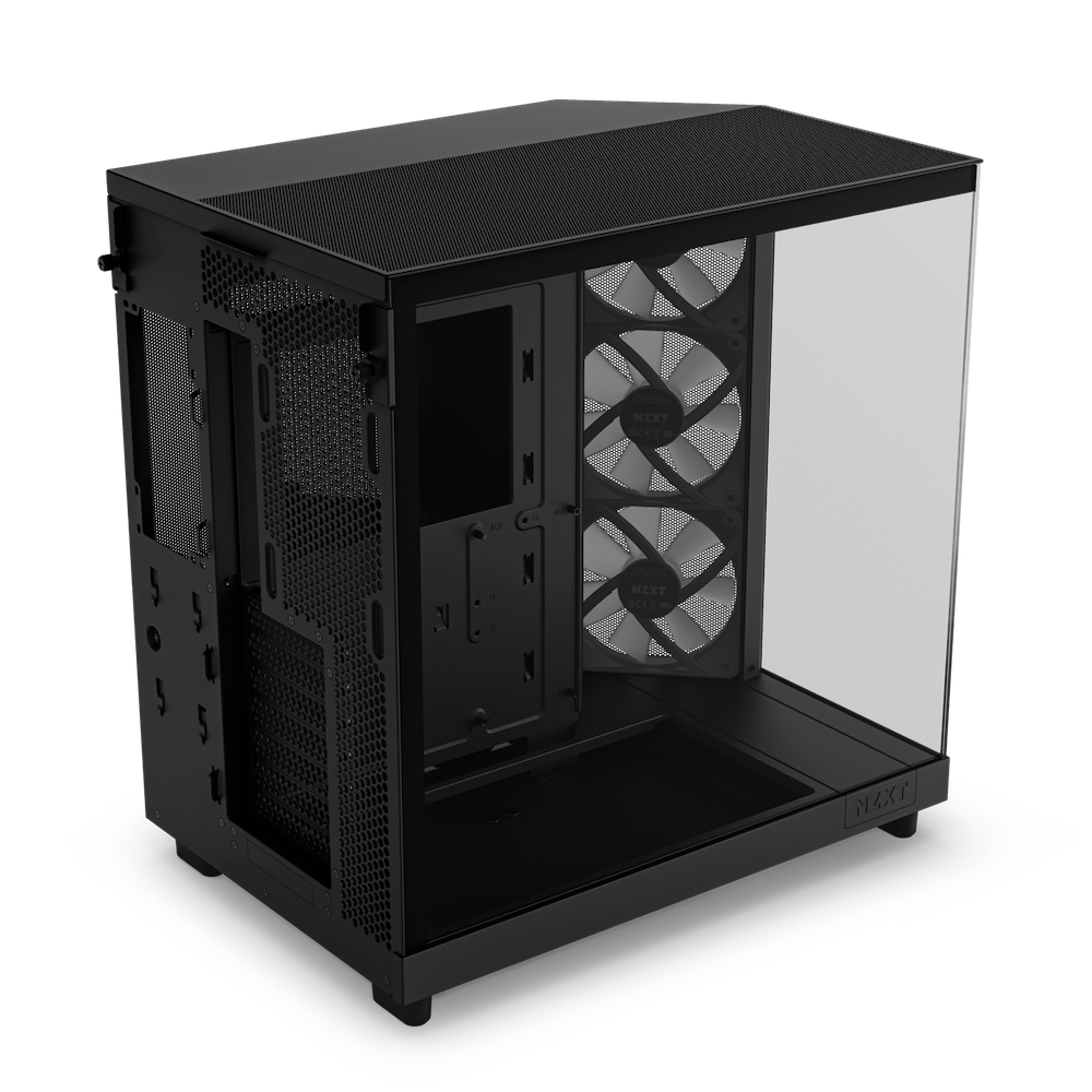 CARCASE NZXT H6 Flow RGB, Compact Dual-chamber, MiddleTower, Negru "CC-H61FB-R1 "