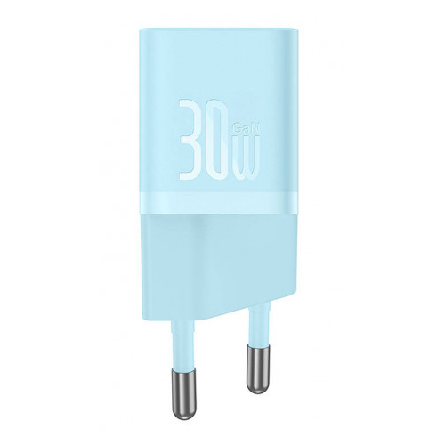 INCARCATOR retea Baseus Mini, GaN5 Fast Charger 30W, 1 x USB Type-C 5V/3A, albastru "CCGN070603" - 6932172624453
