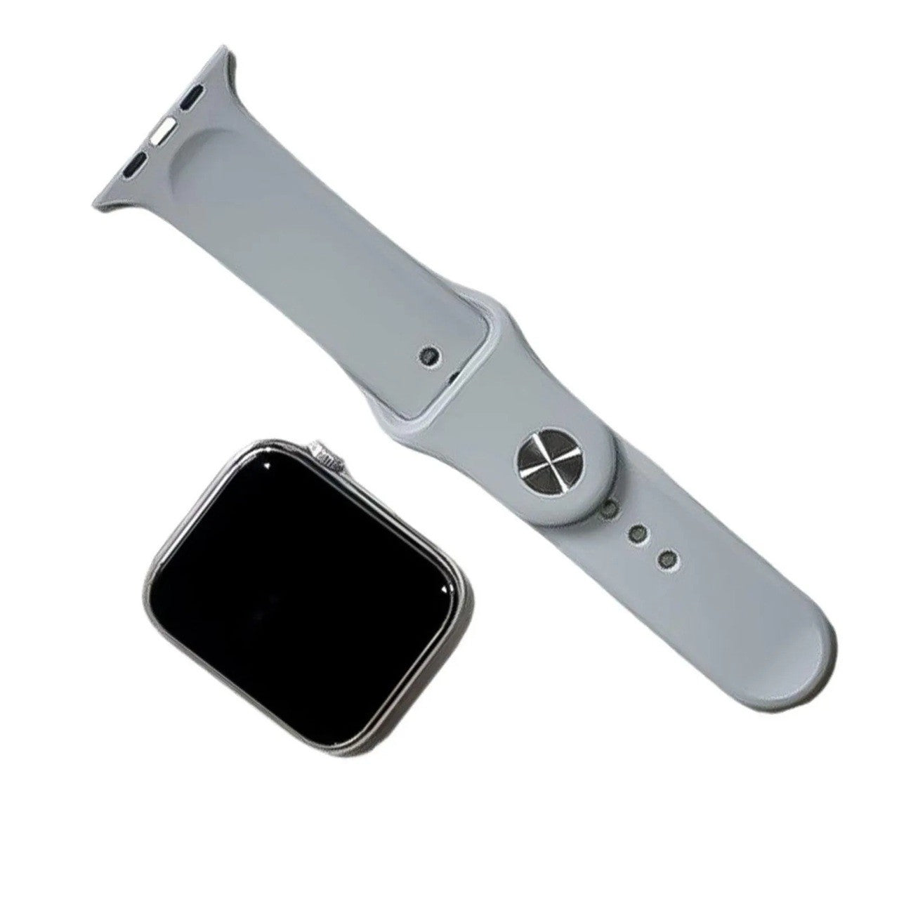 Ceas Smartwatch, Editia 9, Apeluri Bluetooth, Incarcare Wireless, Afisaj 2.01 inch, Rezolutie 240 x 296, NFC, Puls, Gri