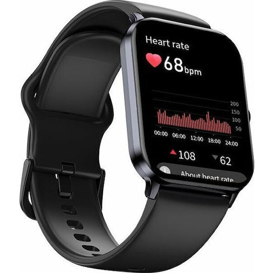 Ceas Smartwatch, Editia H15, Apeluri Bluetooth, Afisaj 1.81 inch, Rezolutie 240 x 284, Puls, Siri, Baterie 180 mAh, Negru