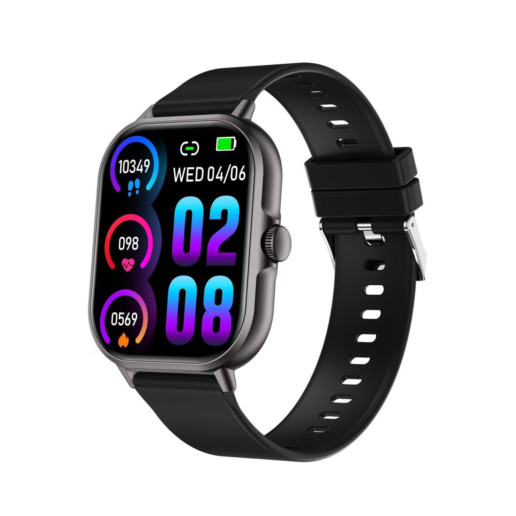 Ceas Smartwatch, Editia H15, Apeluri Bluetooth, Afisaj 1.81 inch, Rezolutie 240 x 284, Puls, Siri, Baterie 180 mAh, Negru