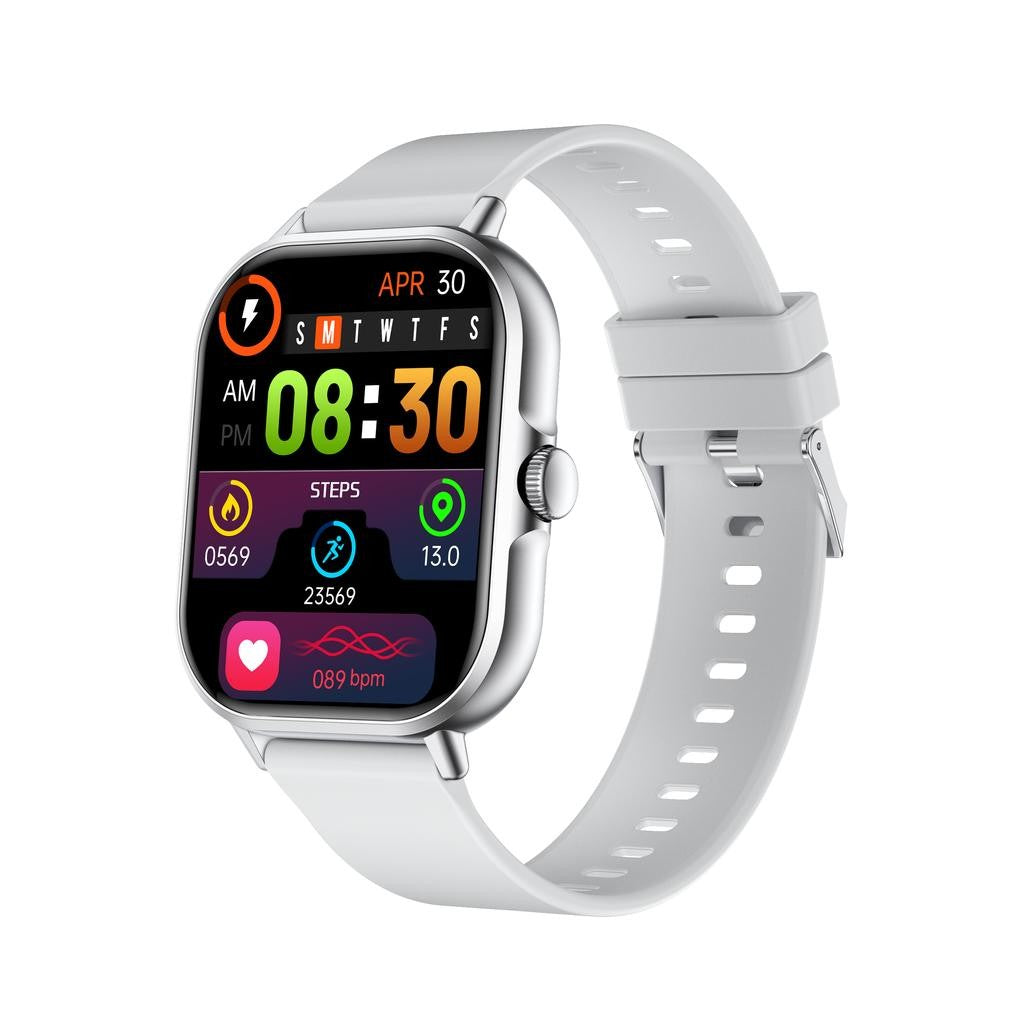 Ceas Smartwatch, Editia H15, Apeluri Bluetooth, Afisaj 1.81 inch, Rezolutie 240 x 284, Puls, Siri, Baterie 180 mAh, Argintiu