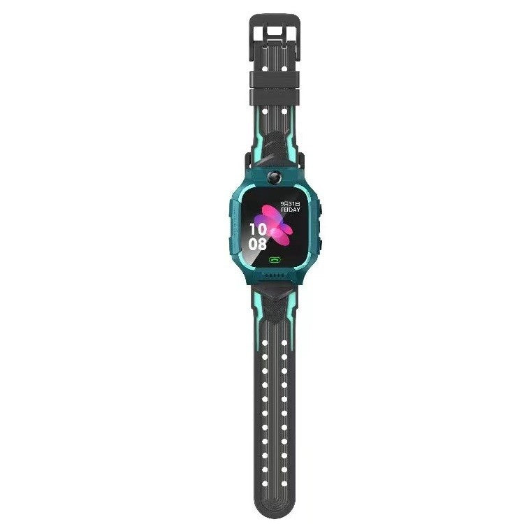 Ceas Smartwatch, Pentru Copii, Model Q19 Z6, Localizare LBS, Istoric Traseu, Monitorizare Spion, Camera Foto, Lanterna, Chat Vocal, Apel SOS, Turcoaz