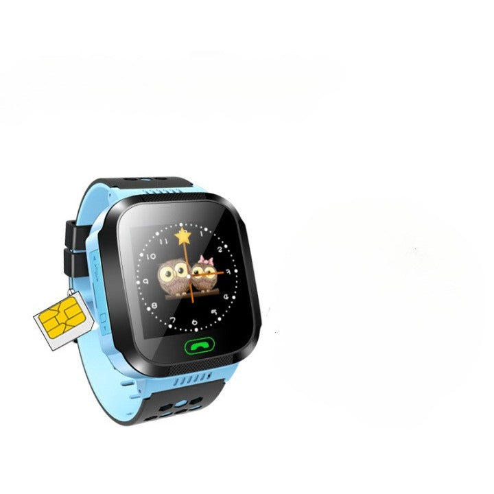 Ceas Smartwatch Pentru Copii Q528 cu Functie Telefon, Localizare GPS, Istoric traseu, Apel de Monitorizare, Camera, Albastru