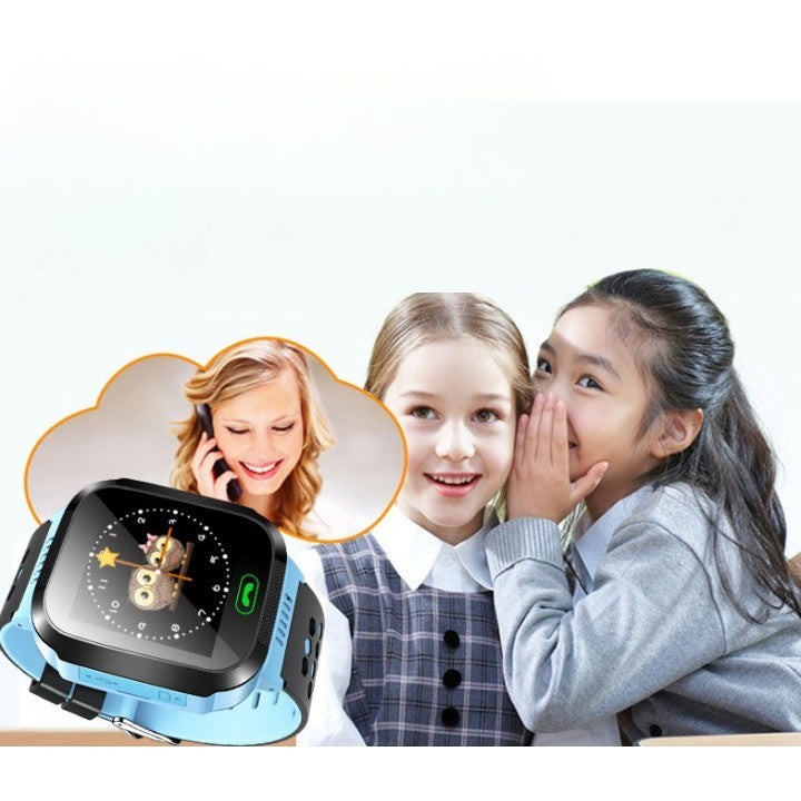 Ceas Smartwatch Pentru Copii Q528 cu Functie Telefon, Localizare GPS, Istoric traseu, Apel de Monitorizare, Camera, Albastru