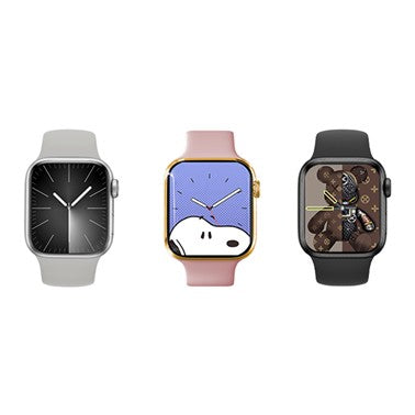Ceas Smartwatch, Editia 9, Apeluri Bluetooth, Incarcare Wireless, Afisaj 2.01 inch, Rezolutie 240 x 296, NFC, Puls, Gri
